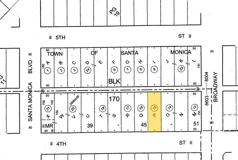 1441-1445 4th St, Santa Monica, CA for sale - Plat Map - Image 2 of 5
