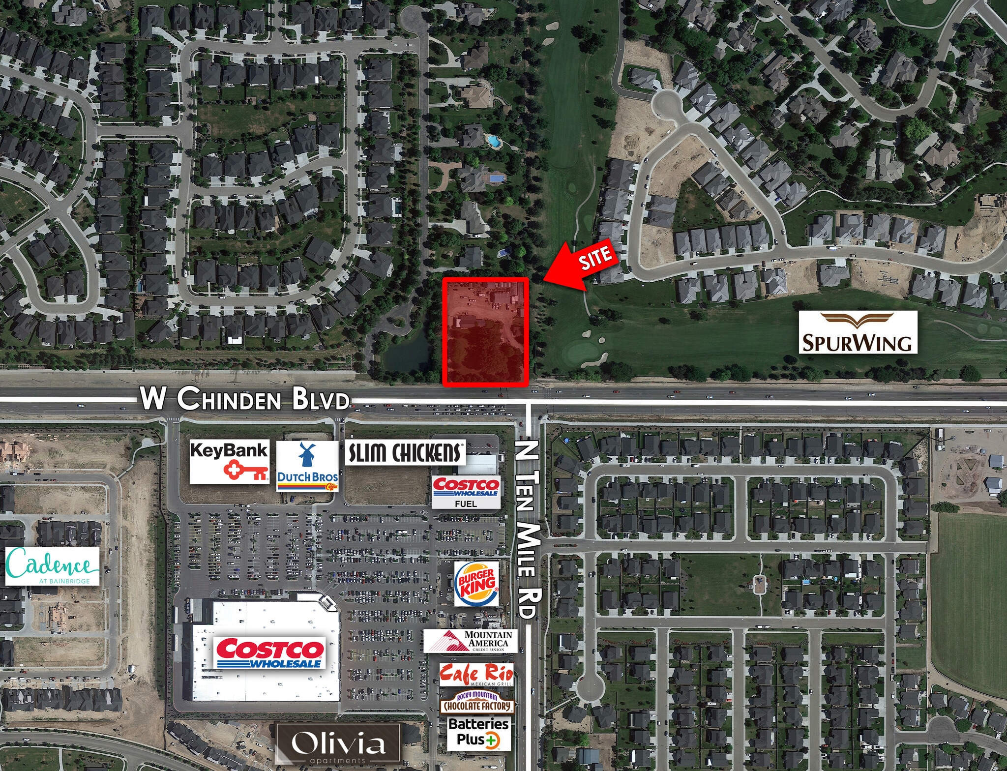 3240 W Chinden Blvd, Meridian, ID for sale Aerial- Image 1 of 1