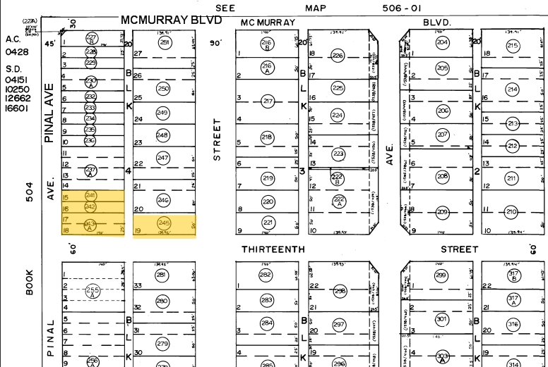 1300 N Pinal Ave, Casa Grande, AZ for sale - Plat Map - Image 2 of 3