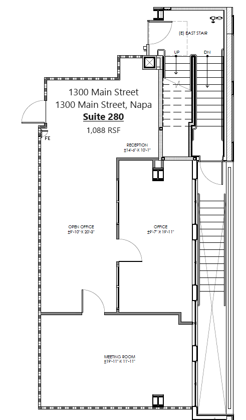 1300 Main St, Napa, CA for lease Floor Plan- Image 1 of 1