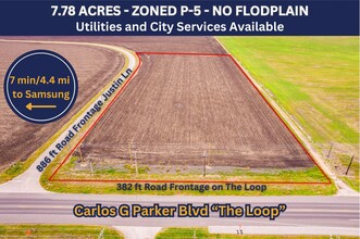 TBD Carlos G Parker Blvd., Taylor, TX - AERIAL  map view - Image1