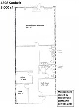 4384-4398 Sunbelt Dr, Addison, TX for lease Floor Plan- Image 1 of 1