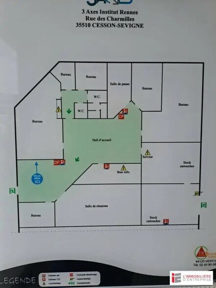 Office in Cesson-Sévigné for lease - Site Plan - Image 3 of 8