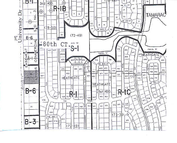 7880 N University Dr, Tamarac, FL for lease - Plat Map - Image 2 of 67