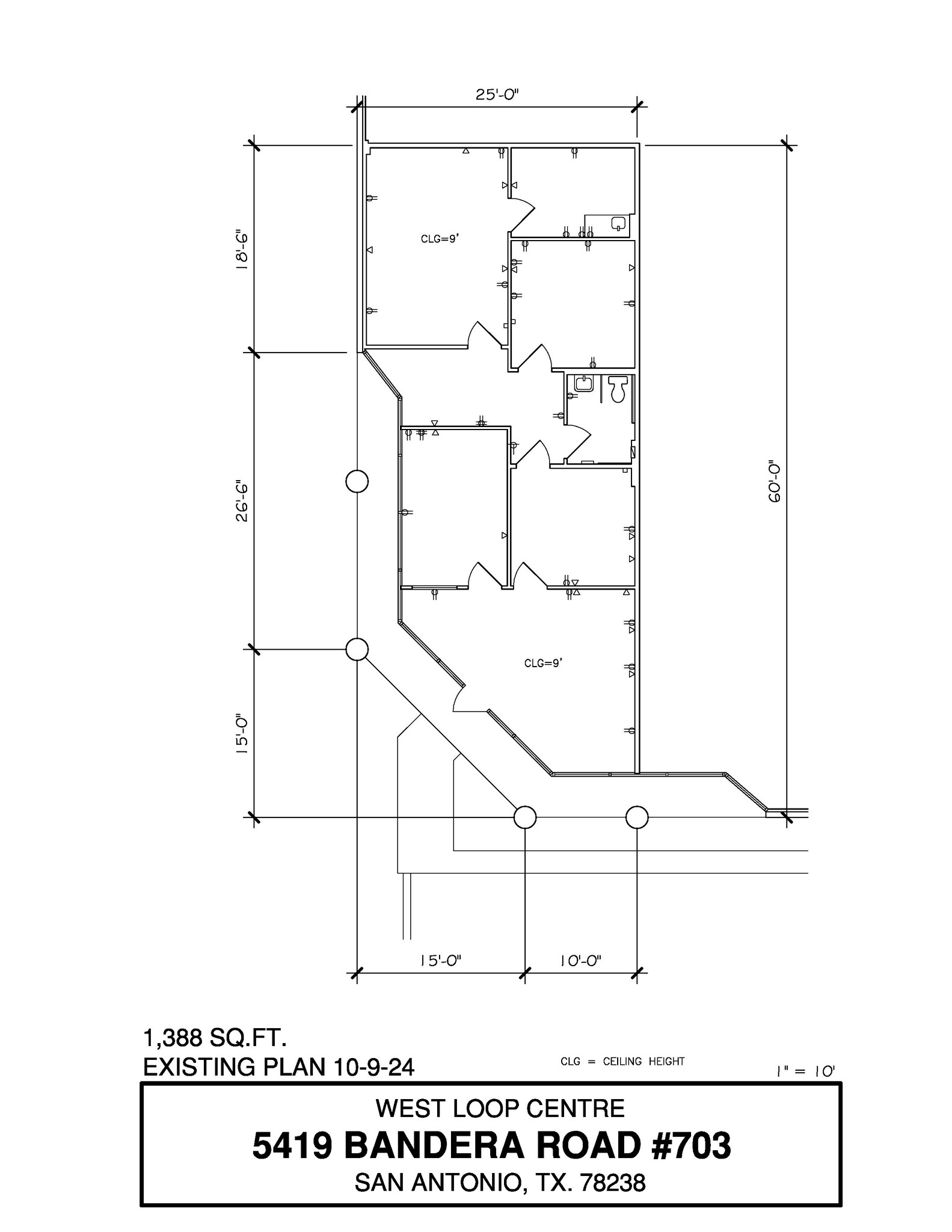 5407-5419 Bandera Rd, San Antonio, TX for lease Floor Plan- Image 1 of 1