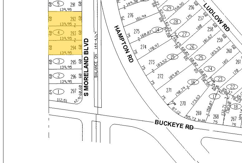 2870 S Moreland Blvd, Cleveland, OH for sale - Plat Map - Image 2 of 5