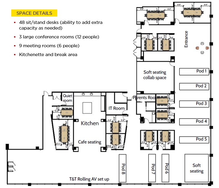 200 W Monroe St, Chicago, IL for lease Floor Plan- Image 1 of 6
