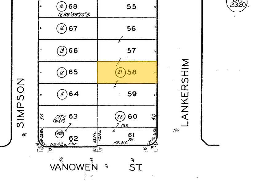 6829 Lankershim Blvd, North Hollywood, CA for sale - Plat Map - Image 1 of 1