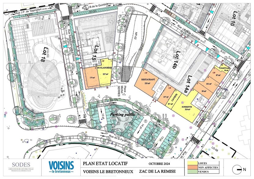 Retail in VOISINS-LE-BRETONNEUX for lease - Floor Plan - Image 3 of 3