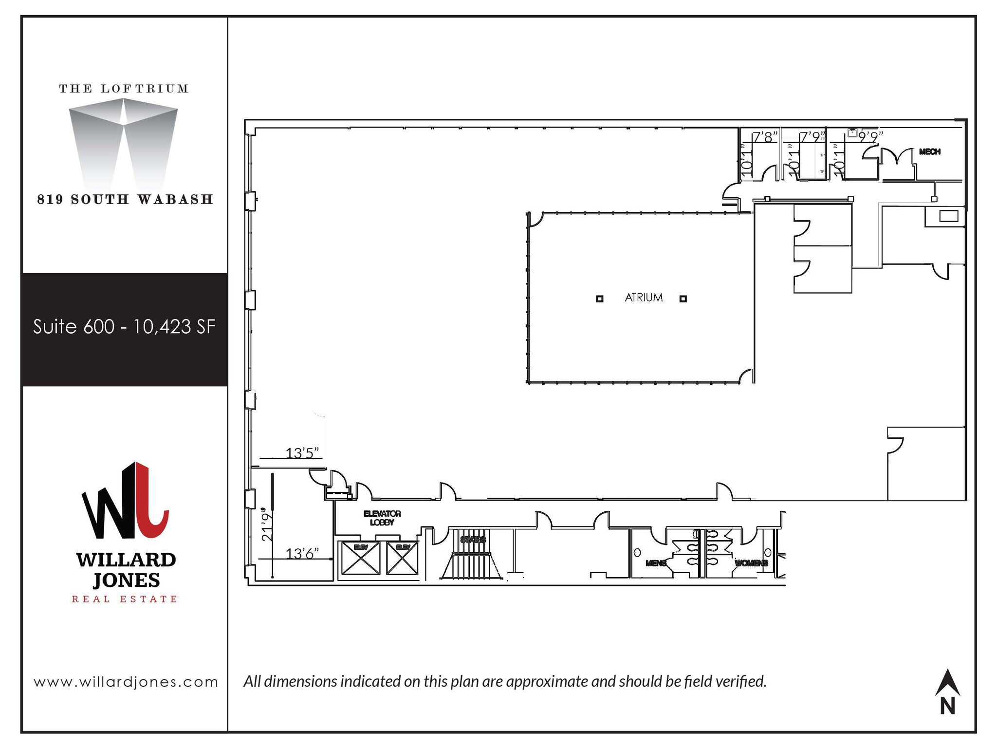 819 S Wabash Ave, Chicago, IL for lease Floor Plan- Image 1 of 9