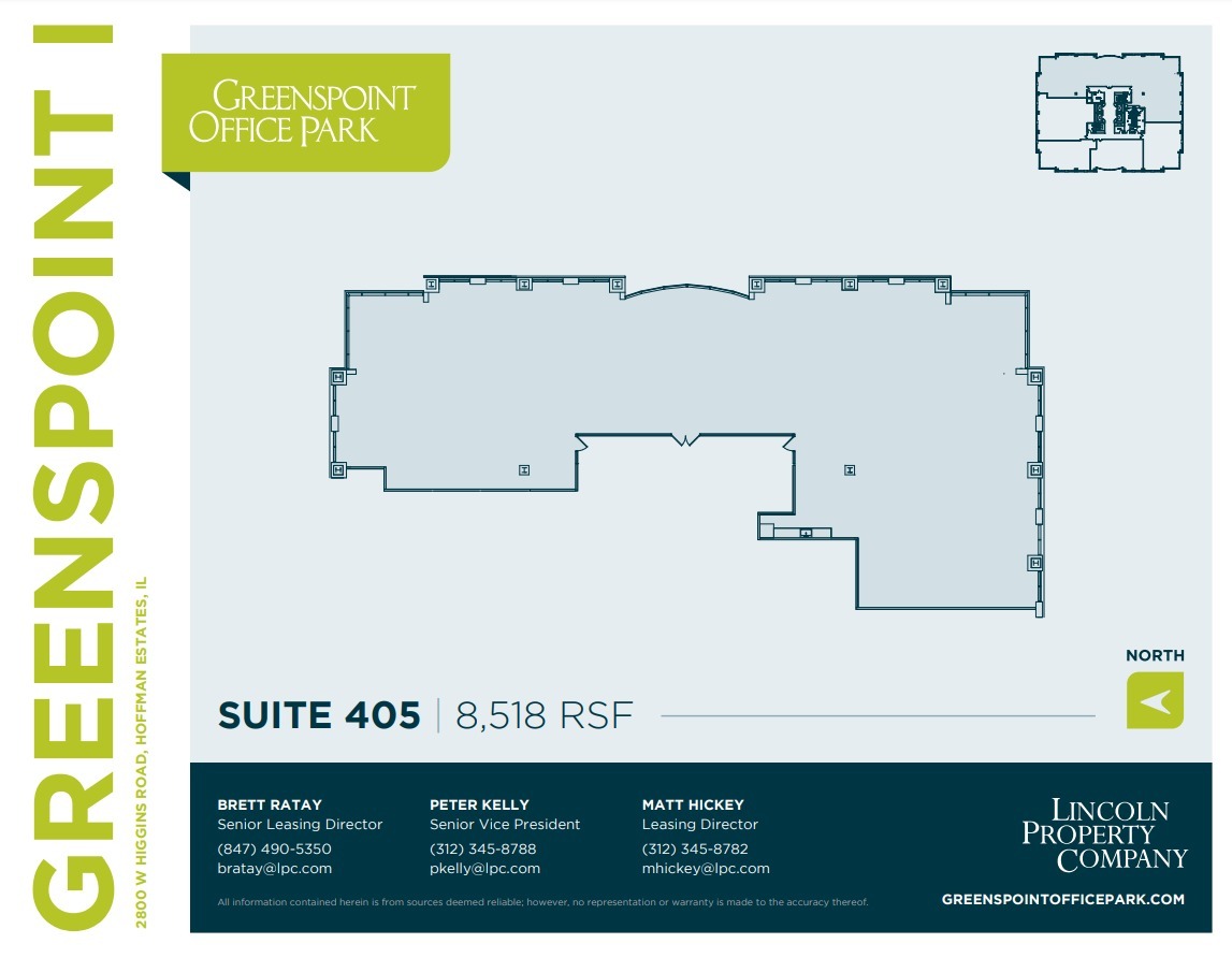 2800 W Higgins Rd, Hoffman Estates, IL for lease Floor Plan- Image 1 of 2