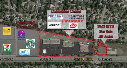 7580 S Pierce St, Littleton, CO - AERIAL map view