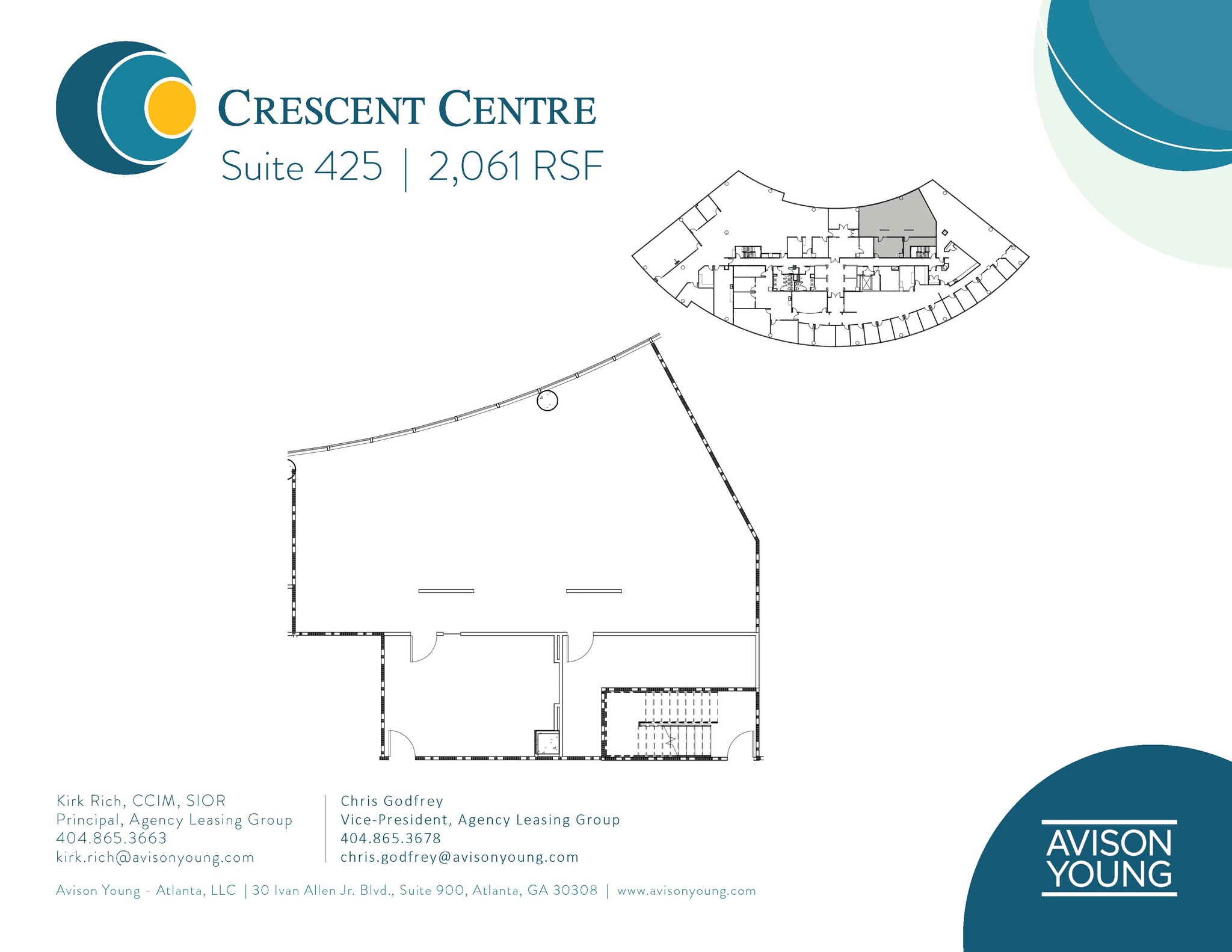 100 Crescent Center Pky, Tucker, GA for lease Floor Plan- Image 1 of 2