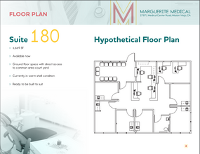 27871 Medical Center Rd, Mission Viejo, CA for lease Floor Plan- Image 1 of 1