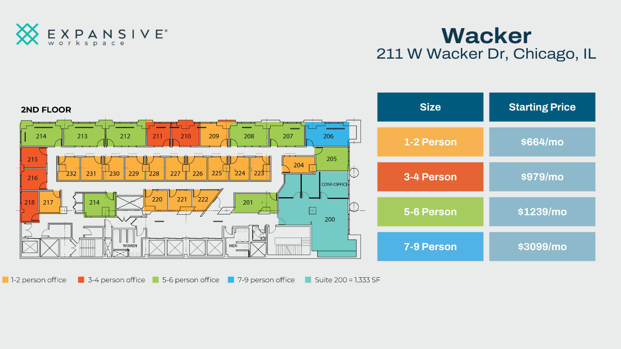 211 W Wacker Dr, Chicago, IL for lease Floor Plan- Image 1 of 5