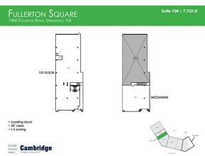 7400 Fullerton Rd, Springfield, VA for lease Floor Plan- Image 1 of 1