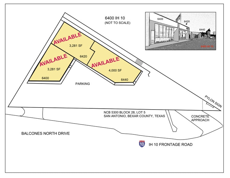 6400-6440 W Interstate 10, San Antonio, TX for lease - Site Plan - Image 2 of 6