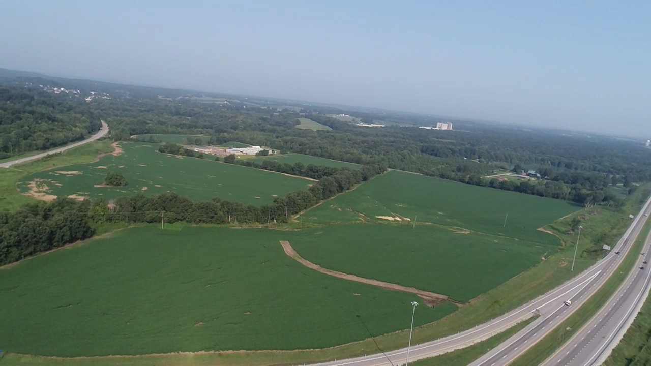 Highway 56 and Interstate 69, Sebree, KY for sale Aerial- Image 1 of 10