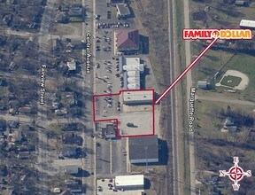 2626 Central Ave, Lake Station, IN - AERIAL  map view