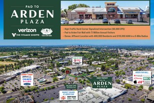 Pad to Arden Plaza | Sacramento, CA - Retail Space