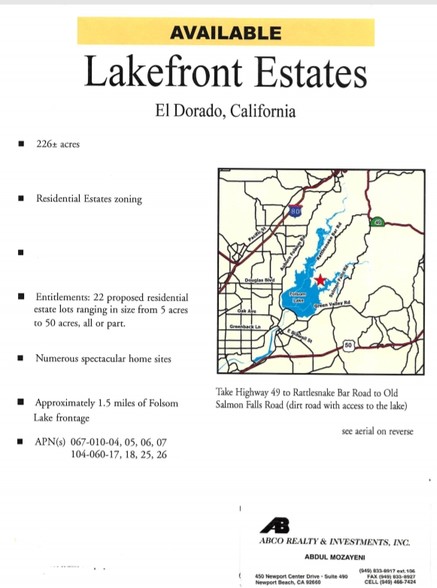 Rattlesnake Bar Rd, Folsom, CA for sale - Other - Image 2 of 2