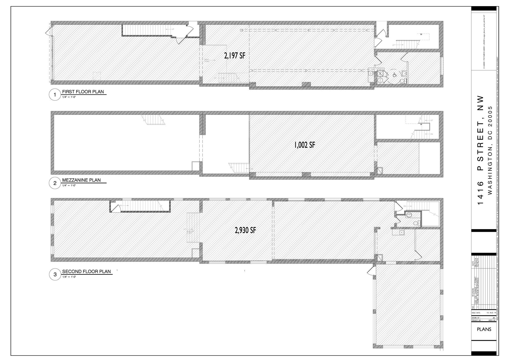 1416 P St NW, Washington, DC for lease Floor Plan- Image 1 of 1