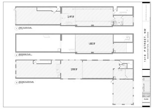 1416 P St NW, Washington, DC for lease Floor Plan- Image 1 of 1