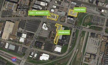2329-2351 Market St, Saint Louis, MO - AERIAL map view