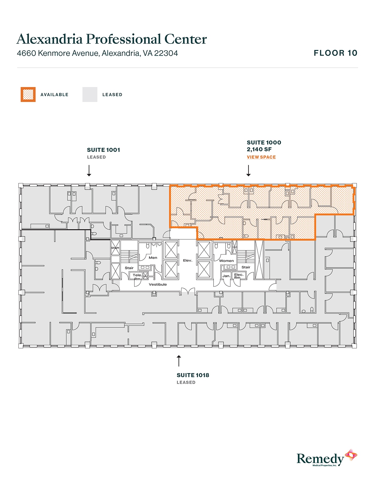 4660 Kenmore Ave, Alexandria, VA for lease Floor Plan- Image 1 of 2