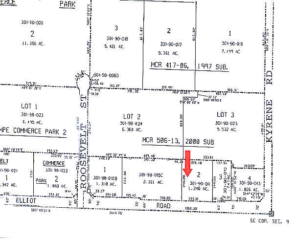 710 W Elliot Rd, Tempe, AZ for sale Plat Map- Image 1 of 1