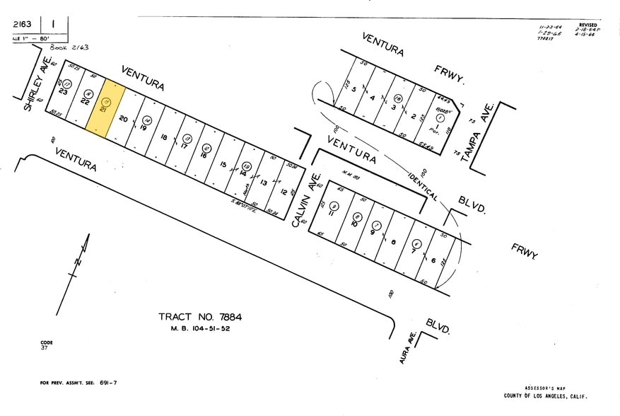 19445-19449 Ventura Blvd, Tarzana, CA for lease - Plat Map - Image 2 of 31