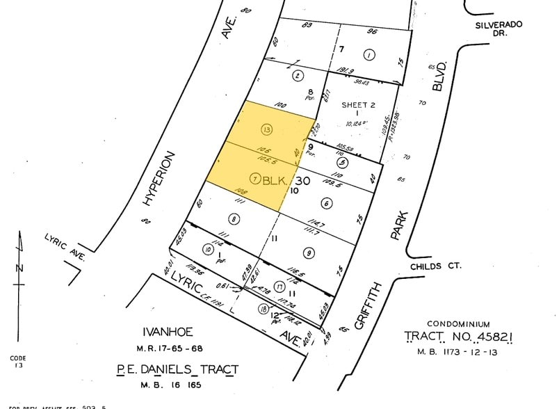 2124-2132 Hyperion Ave, Los Angeles, CA for sale - Plat Map - Image 3 of 12