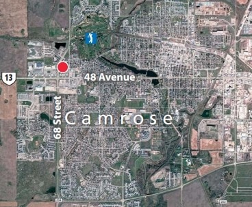 4879 68th St, Camrose, AB for sale - Aerial - Image 2 of 2