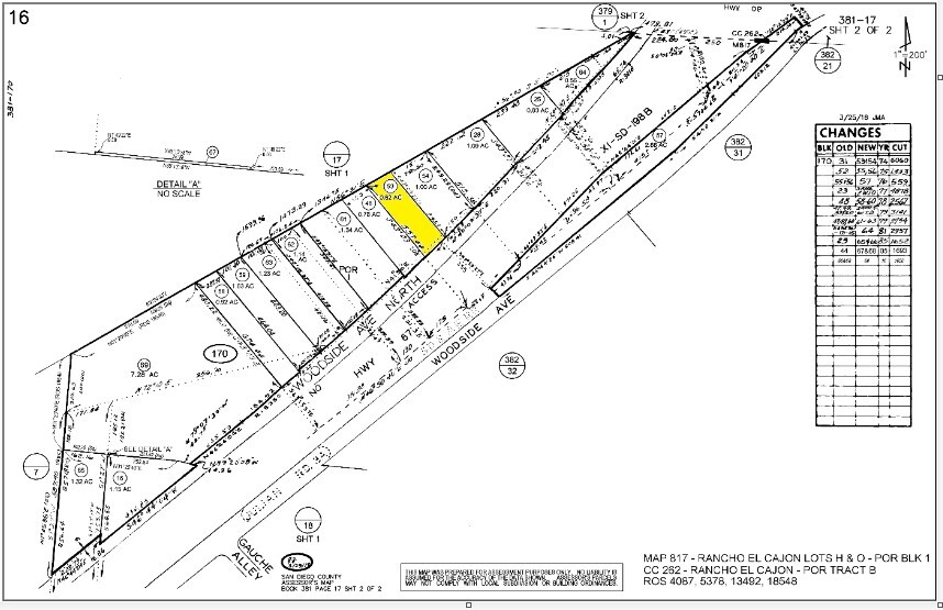 11448 Woodside Ave N, Santee, CA for sale - Plat Map - Image 1 of 1