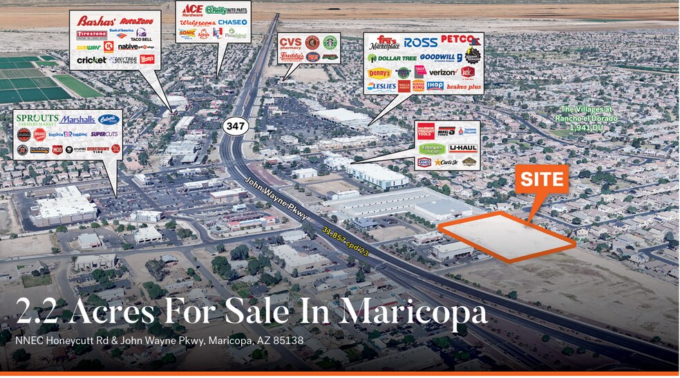 NNEC Honeycutt Rd & John Wayne Pky, Maricopa, AZ for sale - Primary Photo - Image 1 of 3