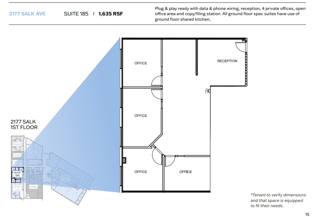 2173 Salk Ave, Carlsbad, CA for lease Floor Plan- Image 1 of 1