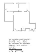 800 Roosevelt Rd, Glen Ellyn, IL for lease Floor Plan- Image 1 of 5