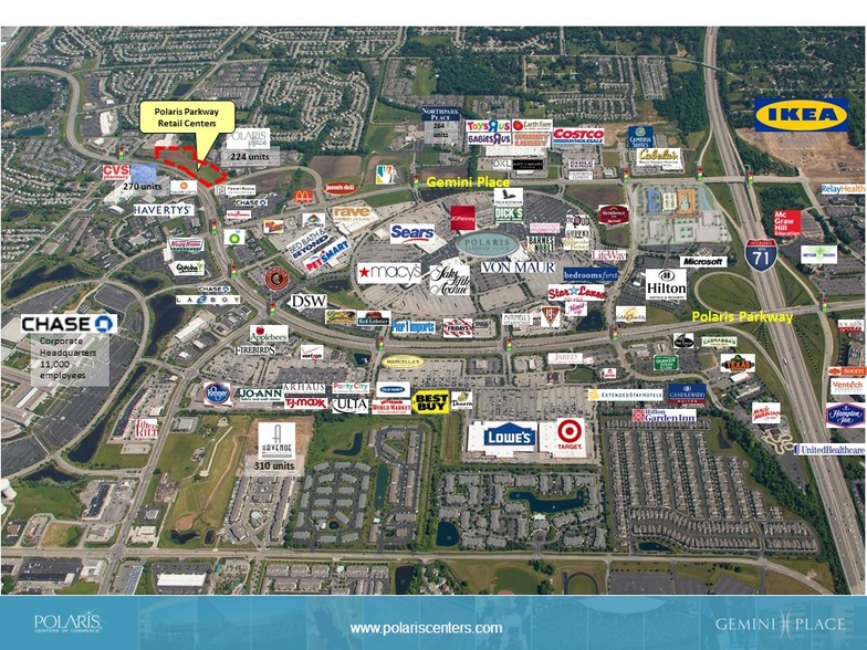 NW Polaris Pky, Columbus, OH for lease - Aerial - Image 1 of 3