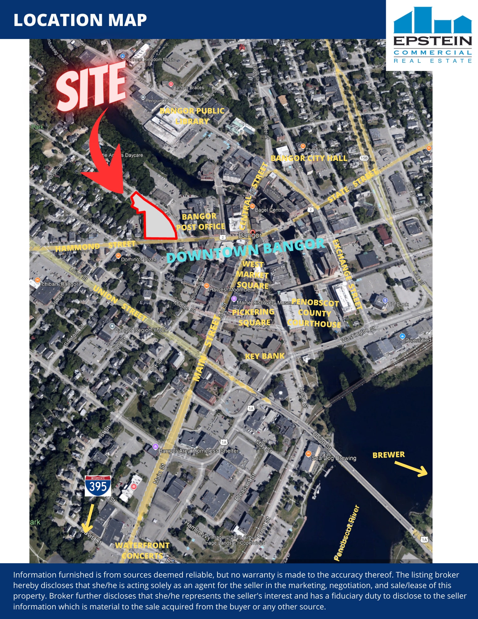 127 Hammond St, Bangor, ME for sale Aerial- Image 1 of 2