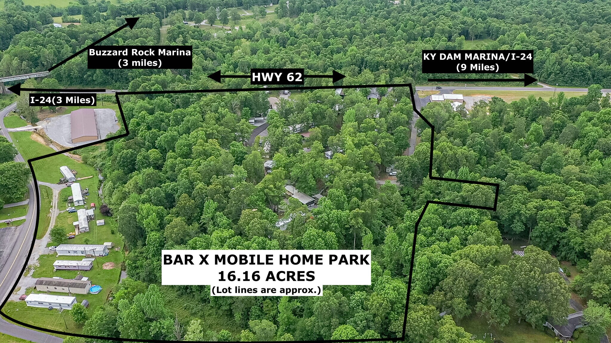 94 Bar X Ln, Kuttawa, KY for sale Aerial- Image 1 of 1