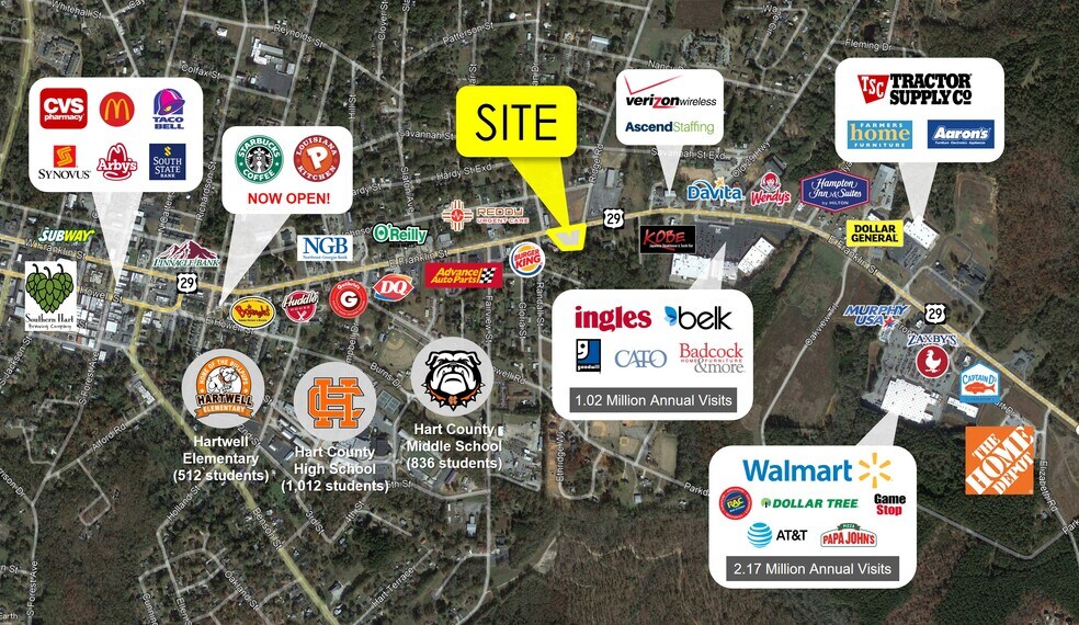 E Franklin St, Hartwell, GA for sale - Building Photo - Image 1 of 1