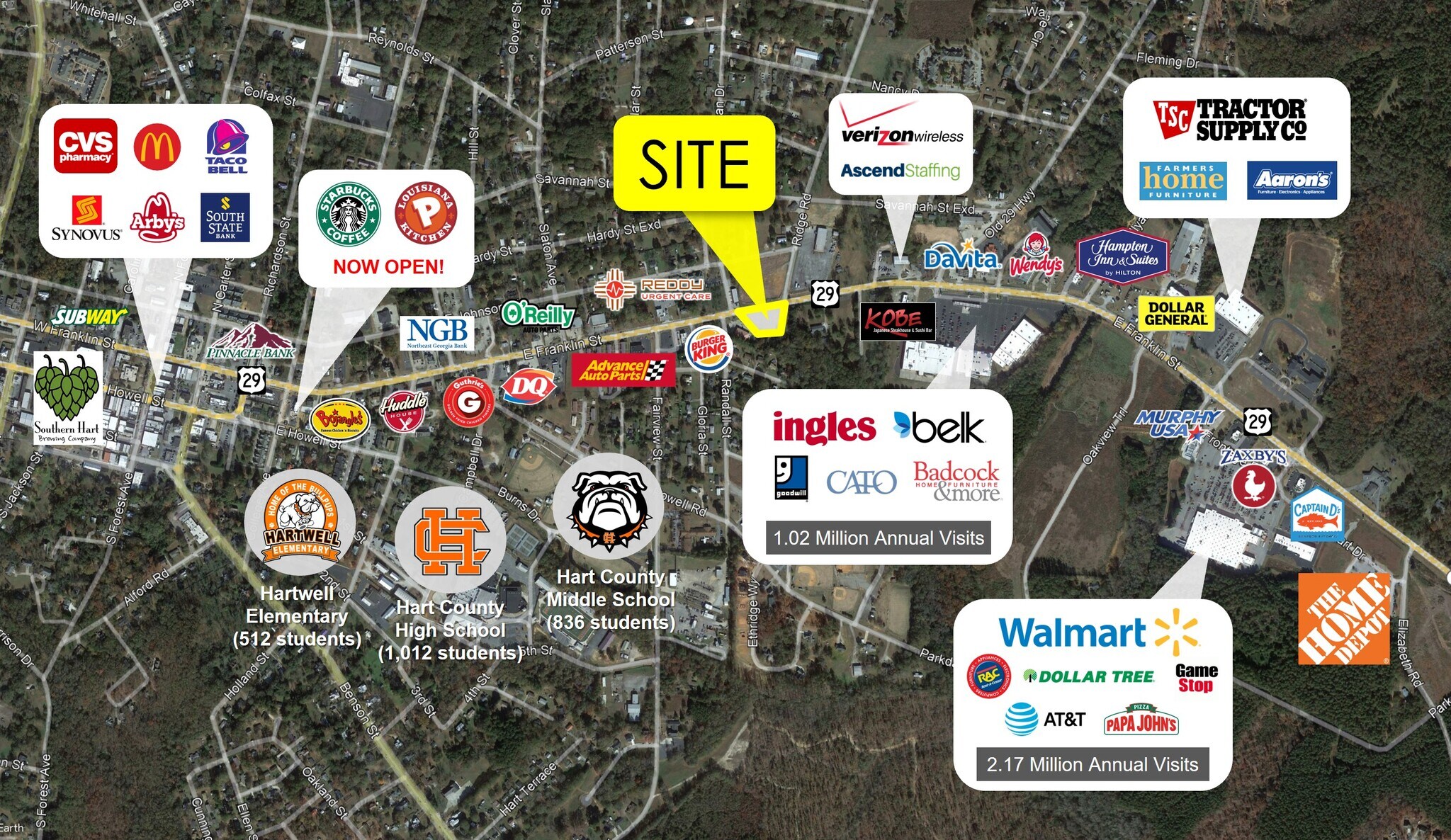 E Franklin St, Hartwell, GA for sale Building Photo- Image 1 of 1