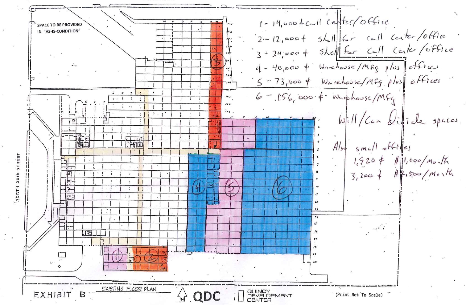 1400 N 30th St, Quincy, IL for lease Floor Plan- Image 1 of 1