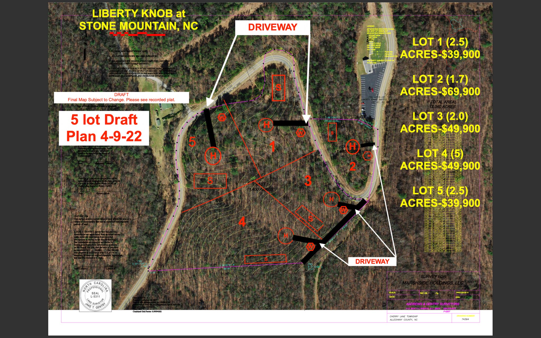 Oklahoma Road, Roaring Gap, NC 28668