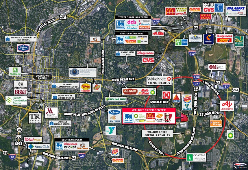 Poole Rd, Raleigh, NC for lease - Aerial - Image 2 of 6