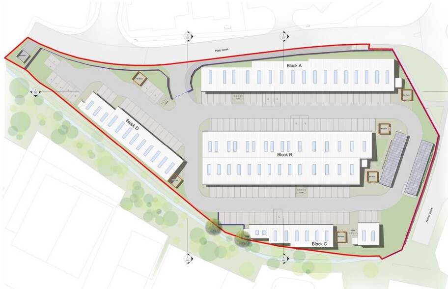 Plato Close, Warwick for lease - Site Plan - Image 2 of 2