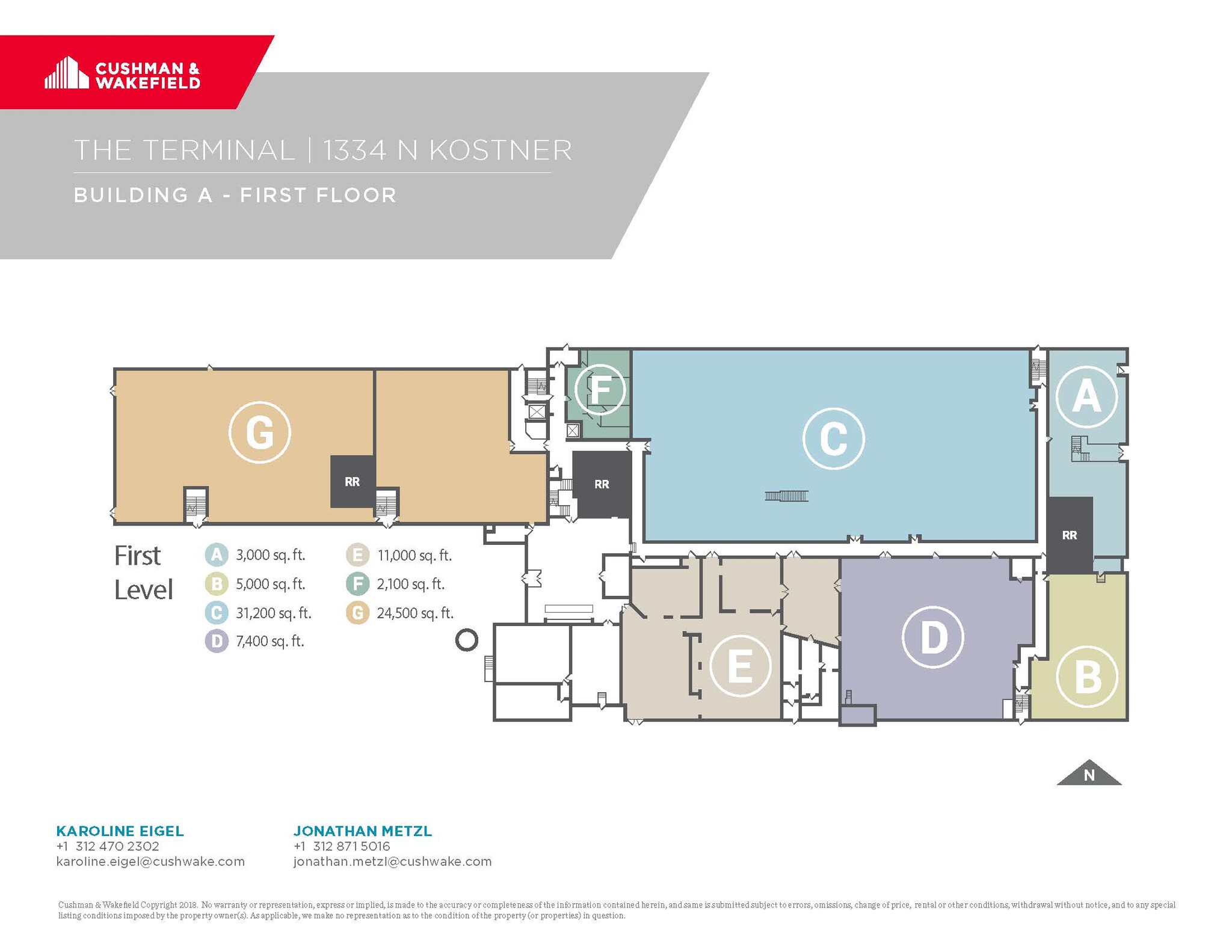 1334 N Kostner Ave, Chicago, IL for lease Floor Plan- Image 1 of 1