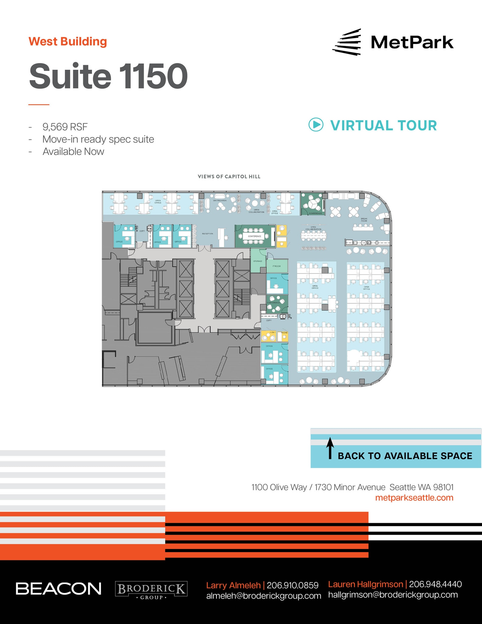 1100 Olive Way, Seattle, WA for lease Floor Plan- Image 1 of 1