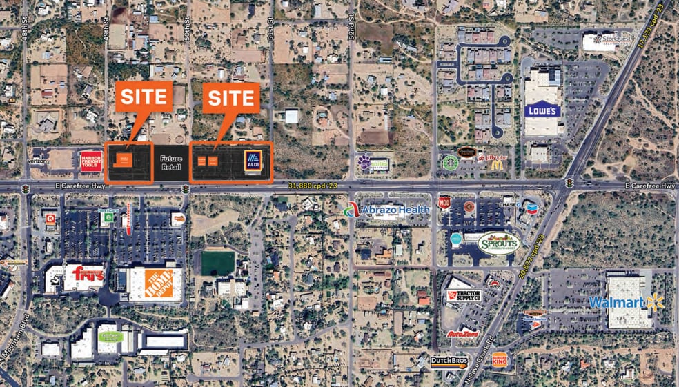 NEC 50th St & Carefree Hwy, Cave Creek, AZ for lease - Building Photo - Image 1 of 3