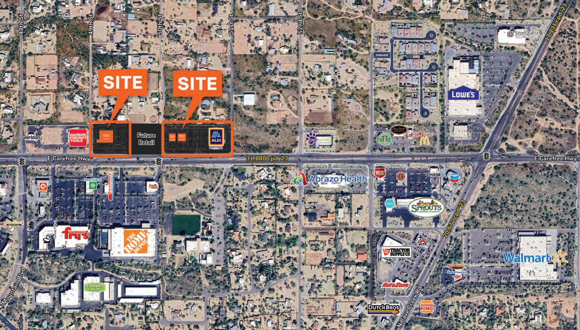 NEC 50th St & Carefree Hwy, Cave Creek, AZ for lease Building Photo- Image 1 of 4